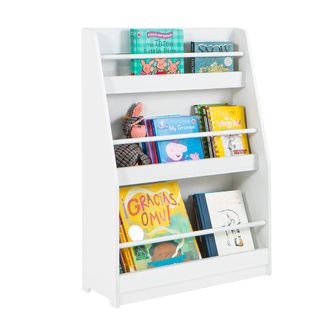 SoBuy Sobuy - Librer&iacute;a Para Ni&ntilde;os De Altura De 3 Niveles Estanter&iacute;a Infantil Multifuncional 58 X 18 X 81cm Kmb45-w Es