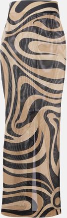 Pucci Marmo tulle maxi skirt