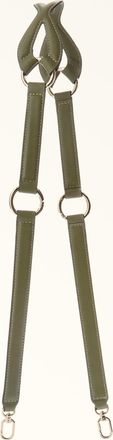 Furla Fiona Shoulder Strap Avocado Green Sidney Calf Leather Woman