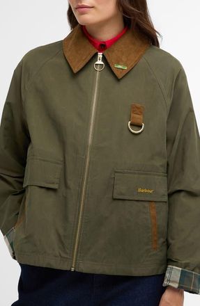 Barbour Icons Spey Water Repellent Jacket in Ivy Green/Ancient at Nordstrom, Size 14 Us