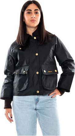 Barbour Giacca cerata corta Beadnell - - Jackets - Donna - Verde - M