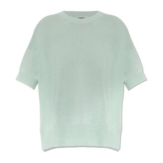 Jil Sander Cashmere Knitwear, female, Green, Size: XS Cashmere sweater