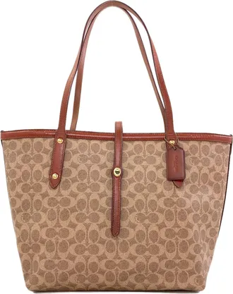 Coach Brown Pvc Tote Bag (Pre-Owned)