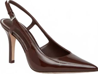 Paige Womens Samara Slingback Pointed Toe Pump Sandals In Brown