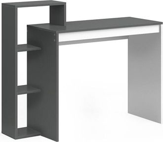 Vicco Escritorio Leo, Antracita/blanco, 110 x 40 cm Vicco