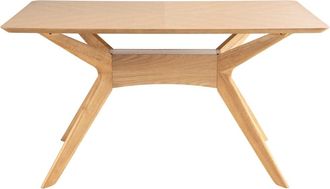 Koketto Home Mesa de comedor con tablero y patas de roble