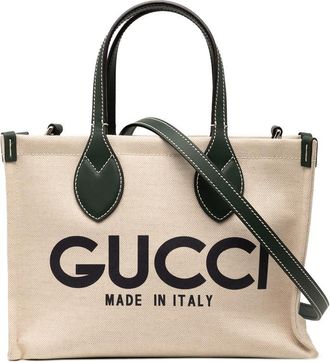 Gucci Pre-owned Gucci Medium Canvas Logo Tote Unisex 772144 520981