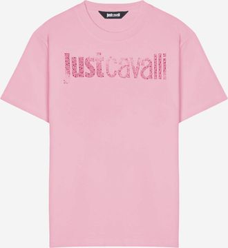 Just Cavalli Baumwoll-T-Shirt mit Logo
