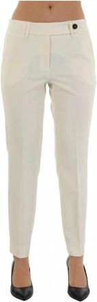 Marella Chino Broek - Dames - Chinos - Beige - XS - Leer - Broeken