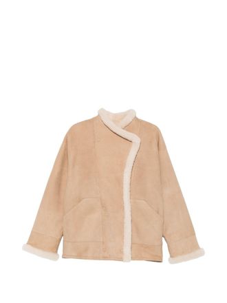 Closed Gesloten shearling jasje met dubbele rij knopen