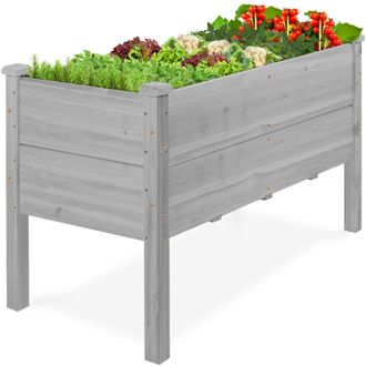 Best Choice Products 48 x 24 x 30 Raised Garden Bed, Extra Deep 16 Depth, Elevated Wood Planter Stand