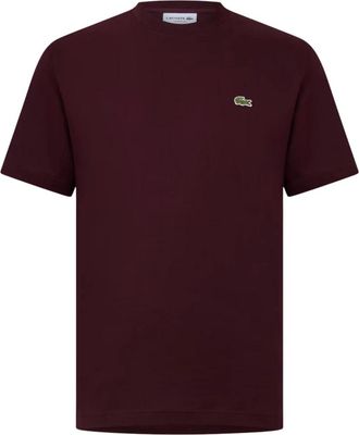 Lacoste T-shirt Classica in Cotone - - Tops - Uomo - Rosso - M