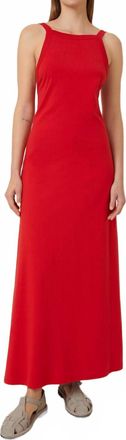 Kowtow Low Back Dress In Red