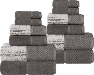 Superior Lodi Cotton 12Pc Bathroom Towel Set