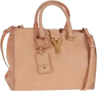 Saint Laurent Pre-owned Vintage Handtas - Dames - Vintage Handtas - Roze - ONE Size - Leer - Vintage