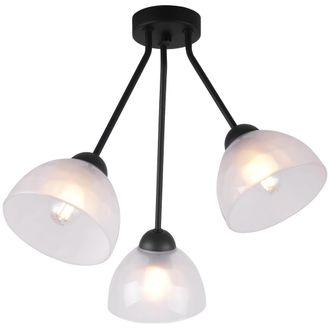 OEM L&aacute;mpara De Techo Venice Trio, Pantallas Leche E27