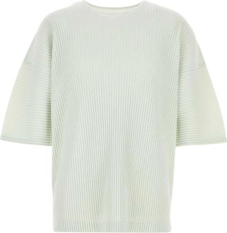 Issey Miyake Maandelijkse Kleuren: Mei Top - Dames - T-shirts - Groen - L - Polyester - Tops