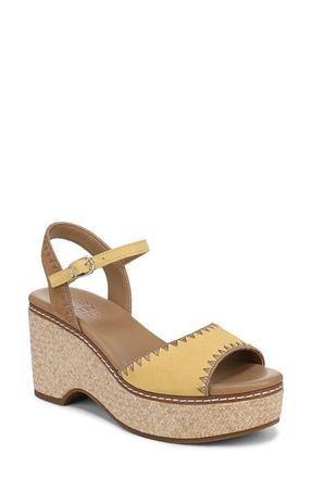 Naturalizer Della Platform Ankle Strap Sandal in Beehive Yellow Multi at Nordstrom, Size 9.5