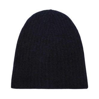 Roberto Collina Blauwe Gebreide Muts Hoed - Dames - Hoeden - Blauw - ONE Size - Accessoires