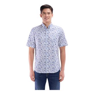 Eden Park Heren, Overhemden, Blauw, Maat: M Katoen