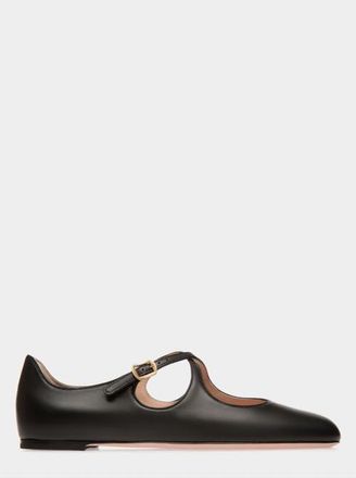 Bally rina Flat in Lamb Leather in Black at Nordstrom, Size 36