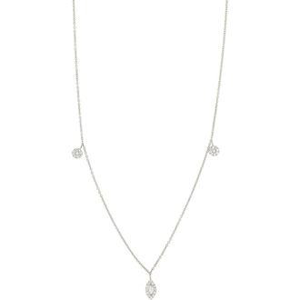Bony Levy Mika Diamond Shaker Necklace in 18K White Gold at Nordstrom Rack