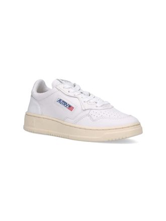 Autry Leather Low-Top Sneaker - White