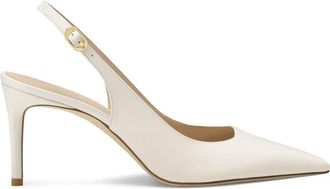 Stuart Weitzman Power Slingback 75 - Dames - Pumps - Beige - 36 EU - Schoenen