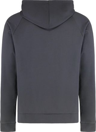 HUGO BOSS Mens Hooded Cotton Terry Sweatshirt Grey Top