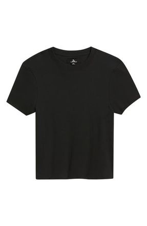 Rip Curl Classic Fitted Stretch Cotton T-Shirt in Black at Nordstrom, Size X-Small