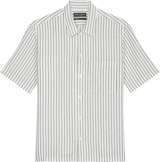 Marc O'Polo striped short-sleeve shirt - White