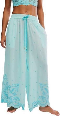Free People Wishful Thinking Pajama Pants in Waterspout at Nordstrom, Size X-Small
