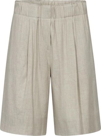 Mos Mosh Lange Shorts - Dames - Korte Broeken - Beige - XS - Korte Broeken