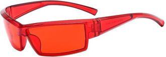 Generic Outdoor Mens And Womens Vacation Sunglasses Sport Driving Commuter Sun Glasses(Red)