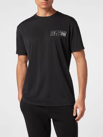 Plein Sport T-shirt in jersey con stampa logo posteriore