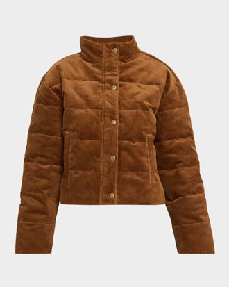 Paige Astor Corduroy Puffer Jacket