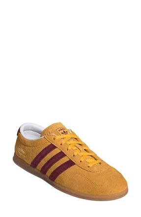adidas Gazelle Lo Pro Sneaker in Crew Yellow/Shadow Red/Gum 3 at Nordstrom, Size 6.5