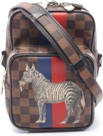 Louis Vuitton Pre-owned Canvas Crossbody Bag - Heren - Vintage Schoudertas - Veelkleurig - ONE Size - Leer - Vintage