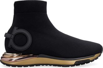 Ferragamo Knitted Sock-style Sneakers