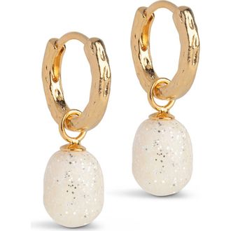 Enamel Copenhagen Significant Enamel Hoops in Sparkle at Nordstrom