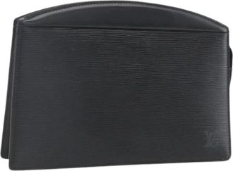 Louis Vuitton Pre-owned Vintage Clutch - Dames - Vintage Clutch - Zwart - ONE Size - Leer - Vintage