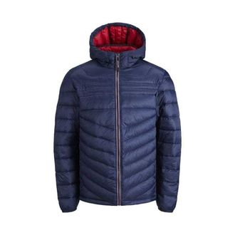 Jack & Jones Jack And Jones Gewatteerde jas met capuchon voor heren (Marineblauw)