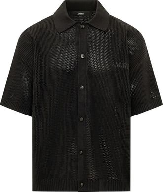 Amiri Black Regular Crochet Shirt