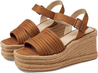 Kenneth Cole Womens Kenneth Cole New York Shelby Sandals Cognac Platform Espadrille RHS5913