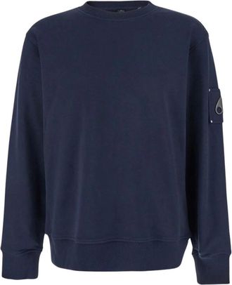 Moose Knuckles Hartsfield Crewneck Sweatshirt - Heren - Sweatshirts - Blauw - S - Katoen - Hoodies & sweatvesten