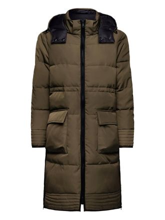 Elena Miro hooded pocket coat - Groen