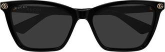 Gucci Grey Cat Eye Ladies Sunglasses GG2111S 001 56