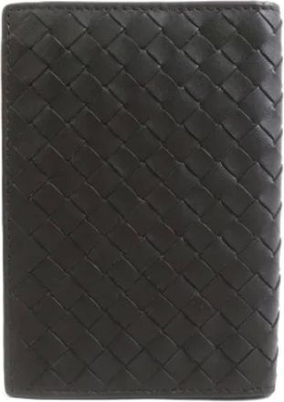 Bottega Veneta Vintage, unisex, Bruin, ONE Size, Leer, Pre-owned Leren Portemonnee