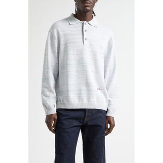 Waste Yarn Project Space Dye One of a Kind Polo Sweater in Lights at Nordstrom, Size X-Large