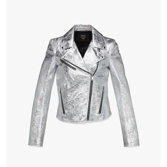 MCM Rider Jacket in Metallic Lambskin